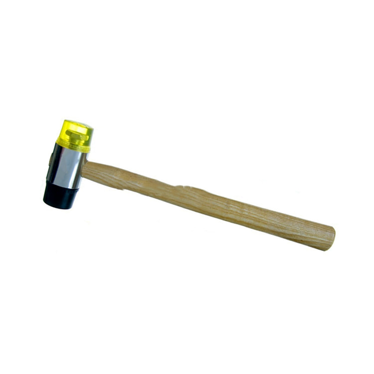 Mallet Double-Face Mjukt Gummi & Plast Hammer Läder Craft DIY Project Tools